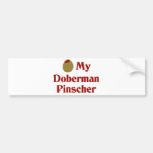 Olive (I Love) My Doberman Pinscher Bumper Sticker