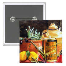 Olive Oil Pinback Button