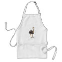 Olive Ostrich aprons