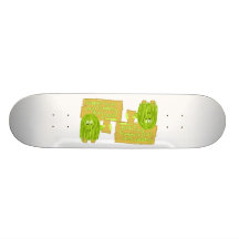 Olive support your local economy custom skateboard