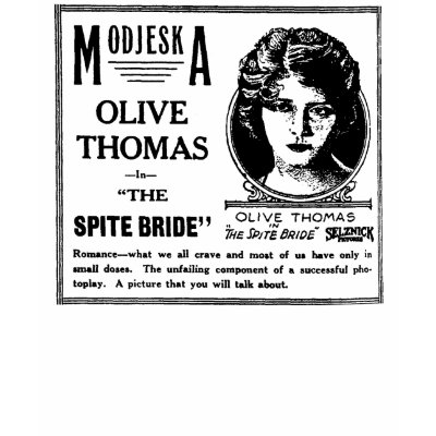 Olive Thomas The Spite Bride 1919 T Shirt by Jakestuff