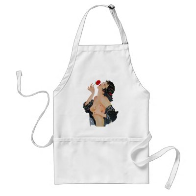 Olive Thomas - Vintage Meets 80s Retro Aprons by taiche