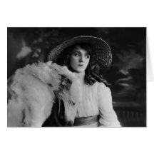 Olive Thomas With Laughing Dog. Cards