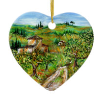 OLIVE TREES IN TUSCANY ORNAMENT