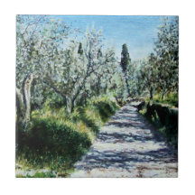 OLIVE TREES IN TUSCANY TILES