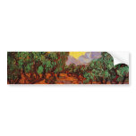 Olive Trees with Yellow Sky and Sun by van Gogh bumper stickers