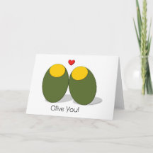 Olive You Card