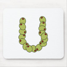 Olive You "I Love You" Mousepads