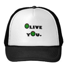 Olive you mesh hats