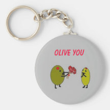 OLIVE YOU - Olives in Love - keychain