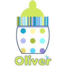 Oliver Baby Bottle Photo Cutouts