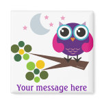 Oliver the Owl Customisable magnets