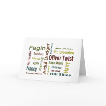 Oliver Twist Characters Card