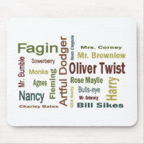 Oliver Twist Characters Mouse Pad