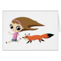 Olivia and Cheddar the Fox cards