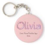 Olivia Name Tag Key Chain
