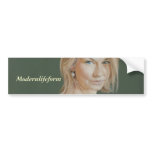 Olivia Portrait by David Wells bumper stickers