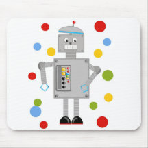 Ollie The Robot Mouse Pad