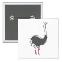 Olympia Ostrich Button