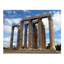 olympian zeus postcard