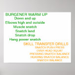 Olympic Lifting Warm-Up posters