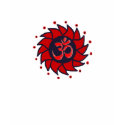 Om and Red Pinwheel - Yoga Hoodie t-shirts