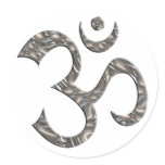 OM / AUM - SILVER stickers