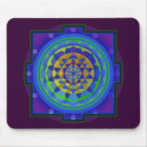 Om (AUM) Yantra mandala Mousepads