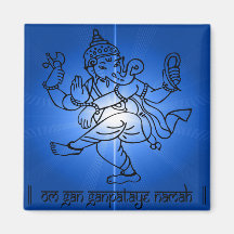 Om-Gan-Ganpataye-Namah Fridge Magnet