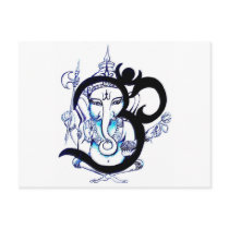 OM  -  Ganesha Post Card