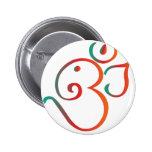Om-ganpati-green-orange Pins