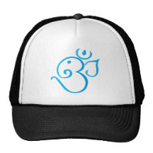 Om-ganpati-turqoise Hats