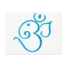 Om-ganpati-turqoise Postcards