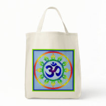 Om grocery tote canvas bags