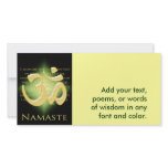 Om in Black & Gold - Namaste photo cards