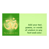 Om in Green & Gold - Namaste