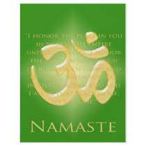 Om in Green & Gold - Namaste