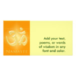 Om in Oranges & Gold - Namaste photo cards