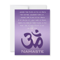 Om in Purples - Namaste Custom Announcement