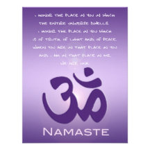 Om in Purples - Namaste Custom Announcement