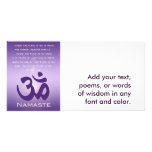 Om in Purples - Namaste photo cards