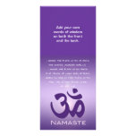Om in Purples - Namaste Rack Card Design