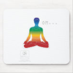 OM Lotus Chakras Mouse Pad mousepads
