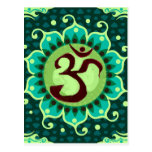 om mandala post card