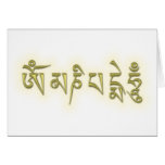 Om Mani Padme Hum Greeting Cards