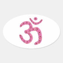 OM MANTRA - Flower Garland based Stickers