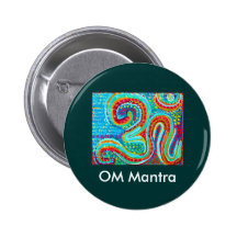 OM Mantra Om108 Pinback Button