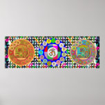OM Mantra  :  Sparkle Star Pattern Print