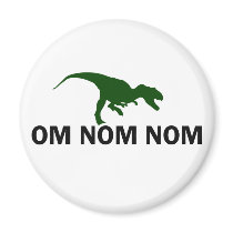 Om Nom Nom Dinosaur Rawr is Hungry
