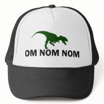 Om Nom Nom Dinosaur Rawr trucker Mesh Hat